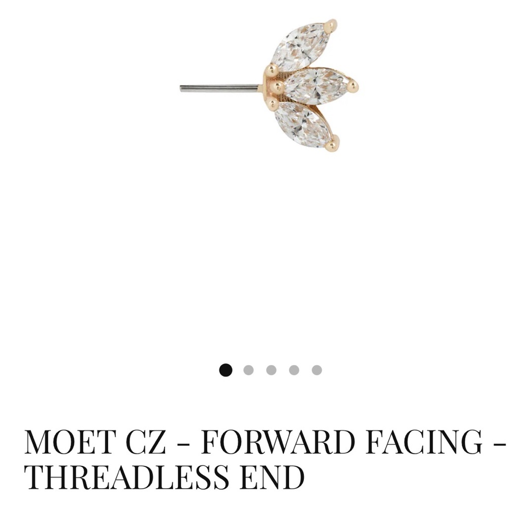 Gold Cubic Zirconia Earrings Minimalist Design